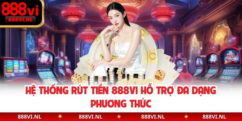 Hệ thống rút tiền 888VI hỗ trợ đa dạng phương thức